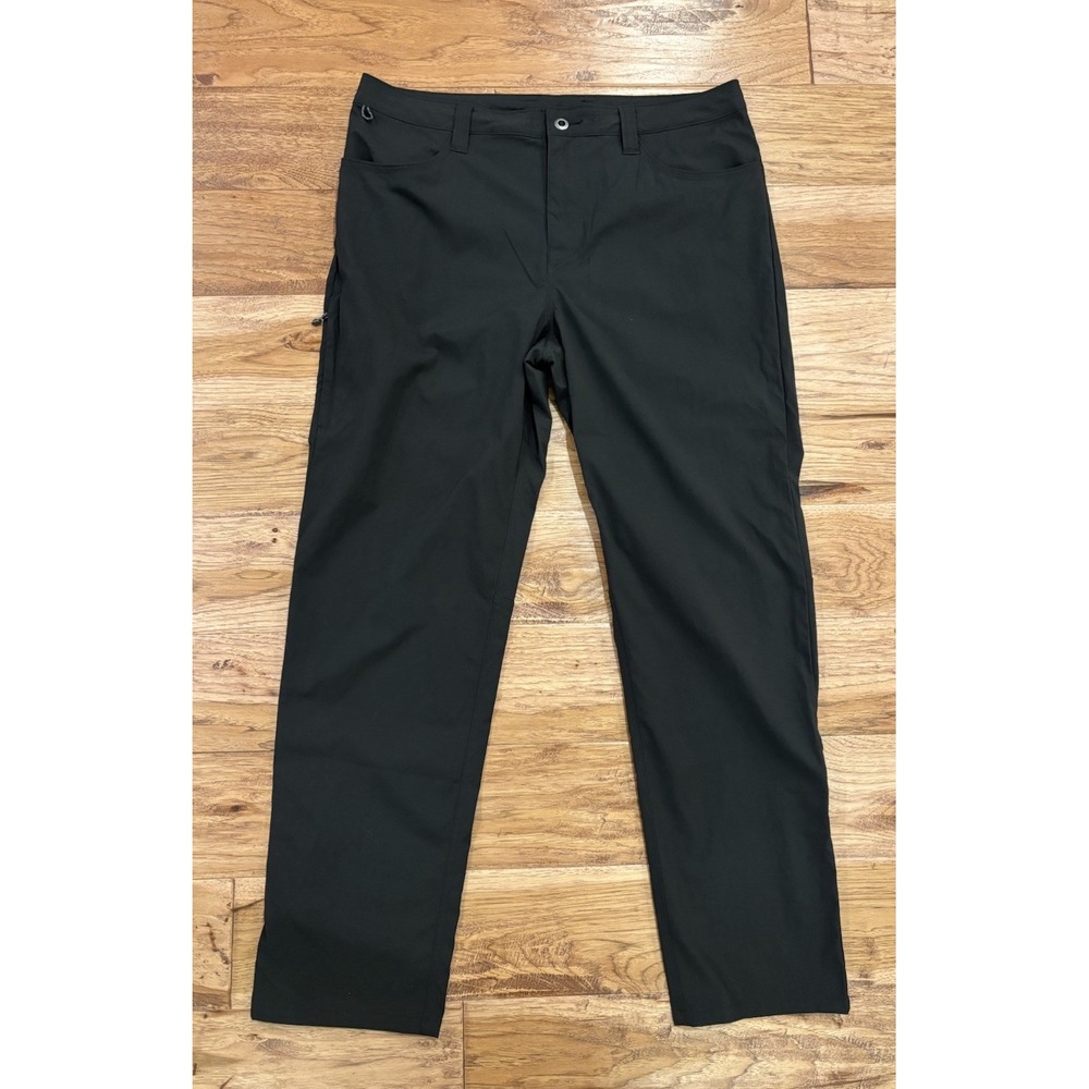 Patagonia Quandary Hiking Pants Mens 36 Black Nylon Spandex Stretch EUC